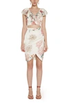 AMOTEA WHITE PEONY LOLA SKIRT,11628275