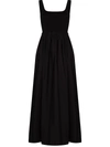 MATTEAU GATHERED-WAIST SLEEVELESS MAXI DRESS