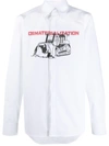 OFF-WHITE GRAPHIC-PRINT LONG-SLEEVE SHIRT