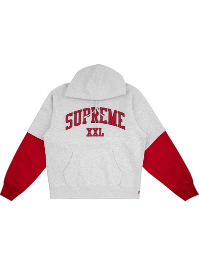 Supreme Xxl Hoodie In Grey