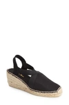 Toni Pons 'ter' Slingback Espadrille Sandal In Black