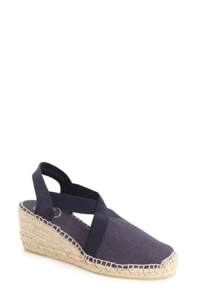 Toni Pons Medium Wedge Vegan Espadrilles In Blue