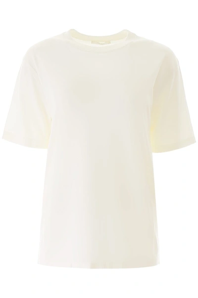 The Row Darcia Knit T-shirt In White