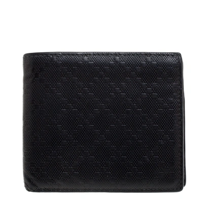 Pre-owned Gucci Black Diamante Leather Bi Fold Wallet