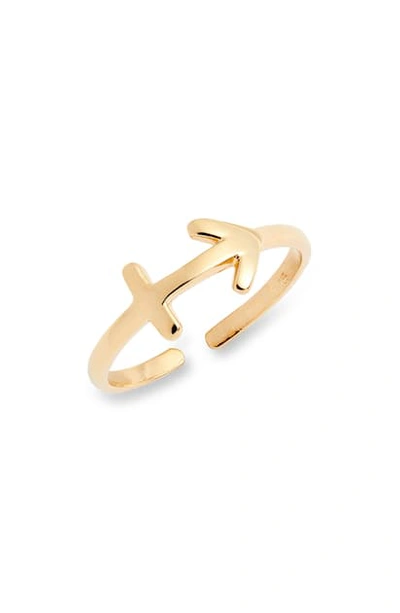 Sterling Forever Zodiac Ring In Gold Sagittarius