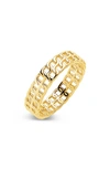 Sterling Forever 14k Gold Vermeil Chain Ring