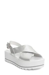 Nerogiardini E012585d Flatform Sandals In Silver