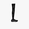 ALYX BLACK PATENT LEATHER THIGH-HIGH BOOTS,AAUBO0008FA0415355335