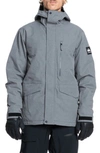 Quiksilver Men's Mission Solid Outerwear Jacket In Heather Grey