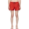 Versace Red Medusa Swim Shorts