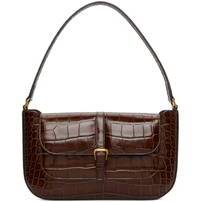 By Far Miranda Croc-effect Shoulder Bag In Leather