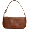By Far Tan Lizard Rachel Shoulder Bag In Tn Tan