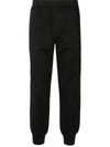 AAPE BY A BATHING APE TAPERED CUT ELASTICATED TROUSERS
