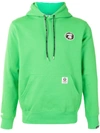 AAPE BY A BATHING APE CHEST EMBROIDERED LOGO HOODIE