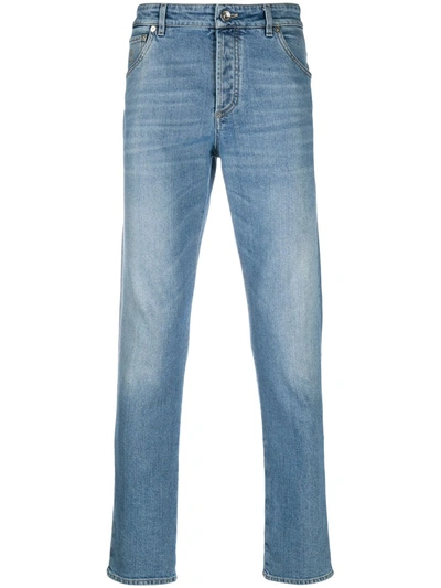 Brunello Cucinelli Mid-rise Straight-leg Jeans In Blue