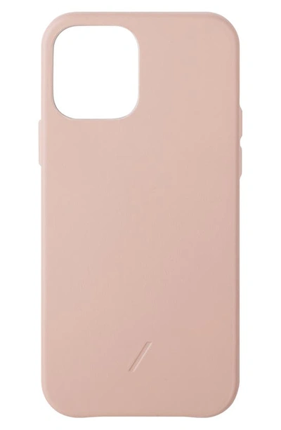Native Union Clic Iphone 12/12 Pro, 12 Pro Max & 12 Mini Case In Rose
