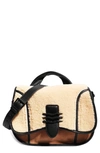 Aimee Kestenberg Fierce & Fab Saddle Bag In Shearling Multi