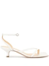 A.W.A.K.E. KITTEN HEEL STRAPPY SANDALS