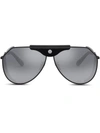 DOLCE & GABBANA PANAMA PILOT-FRAME SUNGLASSES