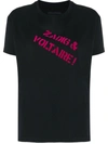 ZADIG & VOLTAIRE DYMA BACKSTAGE SHORT SLEEVED T-SHIRT