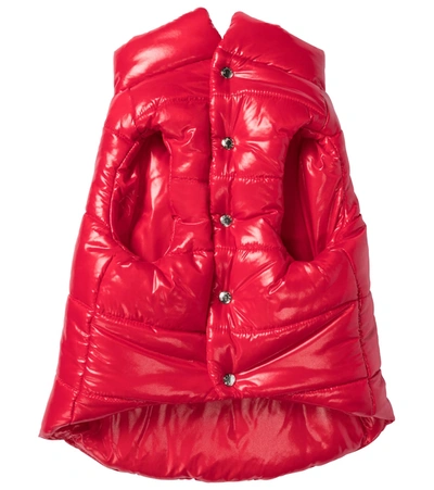 Moncler Genius X Poldo Quilted Dog Waistcoat In Red