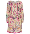 ETRO PRINTED COTTON MINIDRESS,P00530857