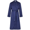 DEREK ROSE LINGFIELD NAVY STRIPED COTTON dressing gown,3943824