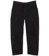 Nili Lotan Shon Mid-rise Cropped Pants In Black