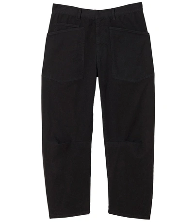 Nili Lotan Shon Mid-rise Cropped Pants In Black