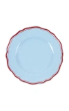 MODA DOMUS MODA DOMUS; SET-OF-FOUR HAND-PAINTED CERAMIC SALAD PLATES