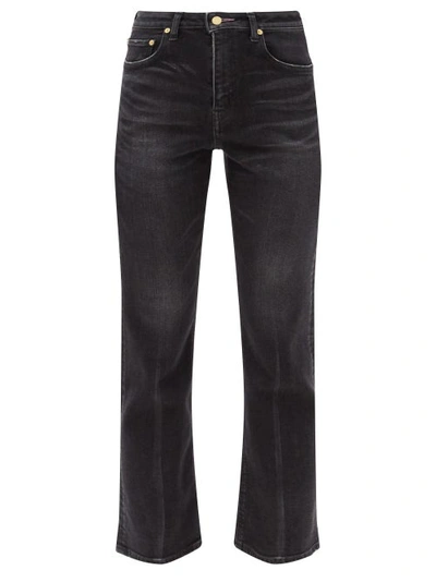 Tu Es Mon Tresor + Net Sustain The Amethyst Mid-rise Flared Jeans In Black