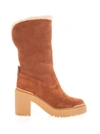 VALENTINO GARAVANI VALENTINO GARAVANI WOMEN'S BROWN SUEDE BOOTS,UW2S0AD4EGCHG5 36