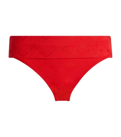 Melissa Odabash Brussels Zig-zag Bikini Bottoms In Red