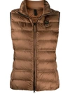 BLAUER LOGO-PATCH FEATHER DOWN GILET