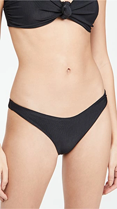 Beach Riot Peyton Seamless Cheeky Bottoms In Black