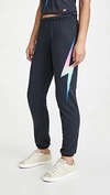Aviator Nation Bolt Sweatpants In Rainbow Pink