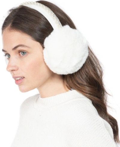 Inc International Concepts Inc Embellished Faux-fur Earmuff, Created For Macy's In Ivory