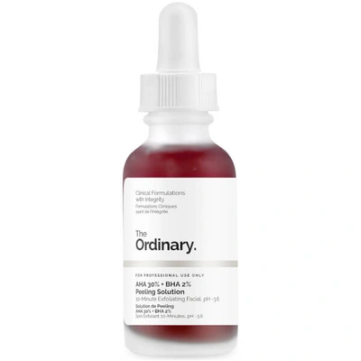 The Ordinary Aha 30% + Bha 2% Peeling Solution-no Color In White