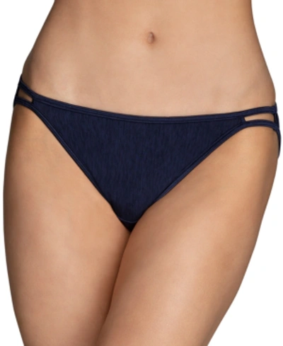 Vanity Fair Illumination String Bikini Underwear 18108 In Ghost Navy