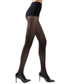 Natori Women's Soft Suede Opaque Control Top Tights In Black