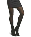 Natori Cashmere-blend Rib-knit Sweater Tights In Black