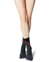 Natori Women's Leopard & Floral Crew Socks In Black