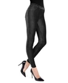 Memoi Women's Thin Ribbed Stretch Corduroy Leggings In Black