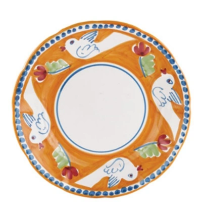 Vietri Campagna Dinner Plate In Orange