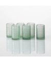 Fortessa Jupiter Ice Beverage Glasses, Set Of 6 In Sage