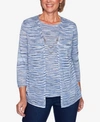 ALFRED DUNNER LAYERED-LOOK NECKLACE SWEATER