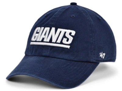 47 Brand New York Giants Clean Up Cap In Navy
