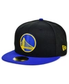 New Era Golden State Warriors Basic 2-tone 59fifty Cap In Black