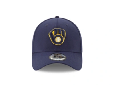 New Era Milwaukee Brewers Junior Team Classic 39thirty Cap In Yellow/white