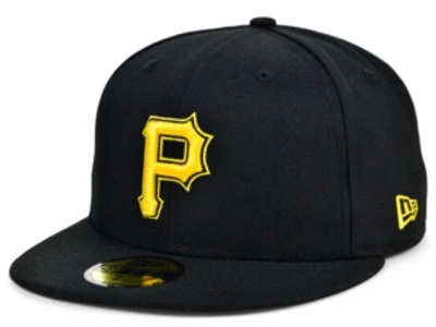 New Era Pittsburgh Pirates Authentic Collection 59fifty Cap In Black